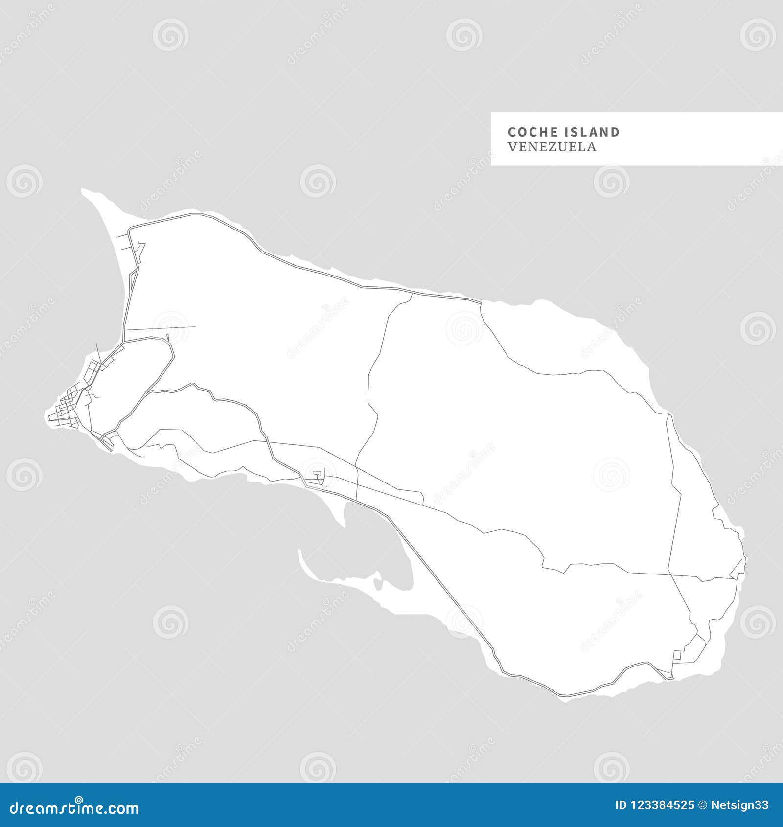 map of coche island
